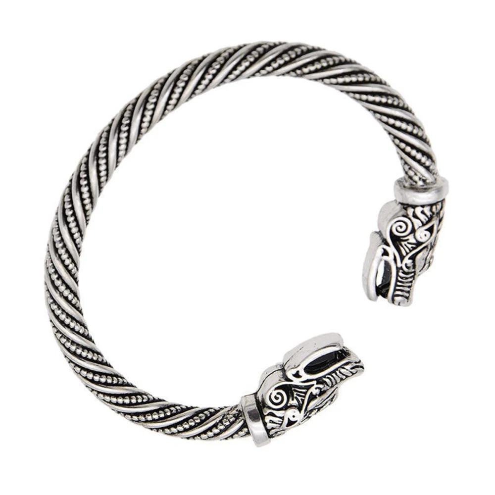 

Dragon Head Viking Bracelets Men Indian Jewelry Bangle Accessories Women Wristband Cuff Bracelet Jewelry Vintage Retro Classic