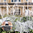 Реквизит для Хэллоуина, искусственный паук, интерьер пяти цветов, легко потянуть, блистерное украшение