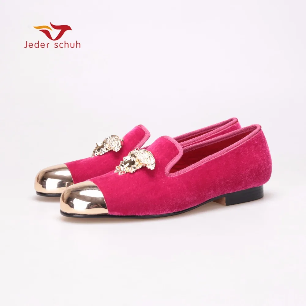 Мужская обувь Итальянский модный дизайн Розовая Сезон весна Черные модельные