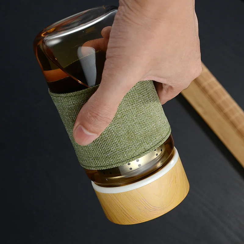 Стеклянная кружка для воды объемом 400 мл бутылка из боросиликатного стекла с