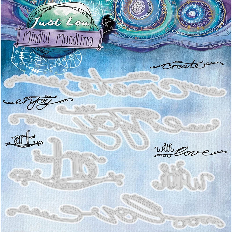 

ENJOY WITH LOVE 2021 New Arrival Metal Cutting Dies Scrapbooking Craft Card Making Background Frame Card Christmas