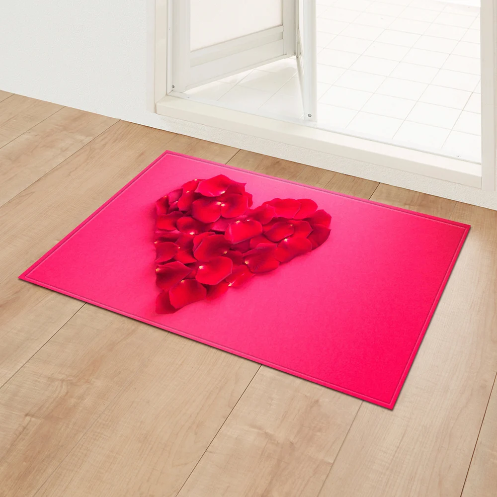 Входной коврик ко Дню Святого Валентина кухонный домашний для ванной напольный