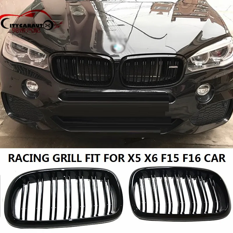 Матовый глянцевый черный гоночный гриль CITYCARAUTO решетка радиатора передние грили