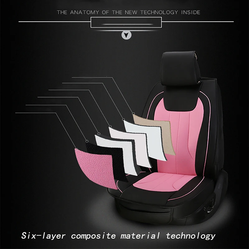 

kalaisike leather Universal Car Seat Cover for Cadillac all models ATS CTS SRX CT6 ATSL SLS XTS car styling auto accessories