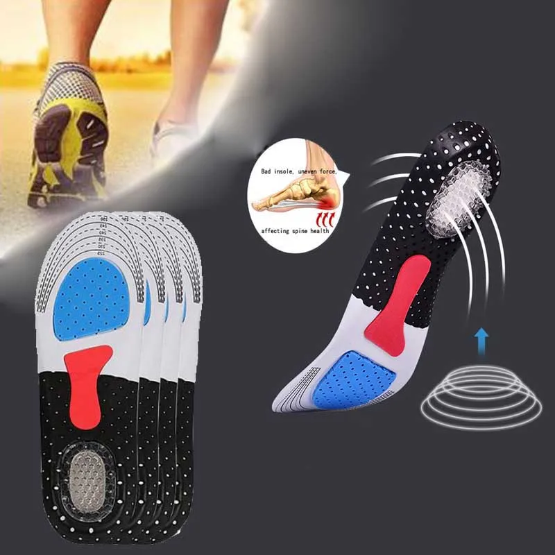

Sports Insole EVA Breathable Shock-absorbing Sweat-absorbent Insole Flatfoot Orthotics Arch Orthopedic Feet Cushion Pads Insole