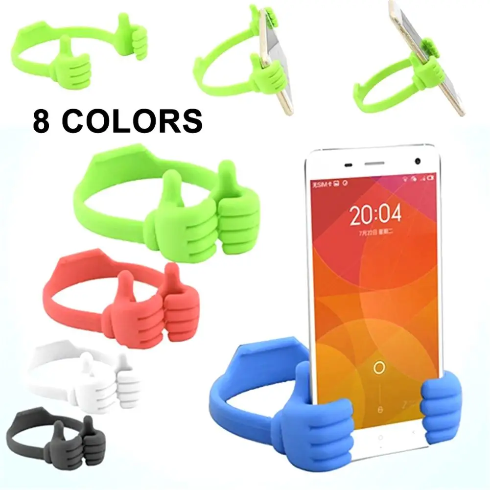 Большой палец портативный универсальный держатель для телефона Настольный