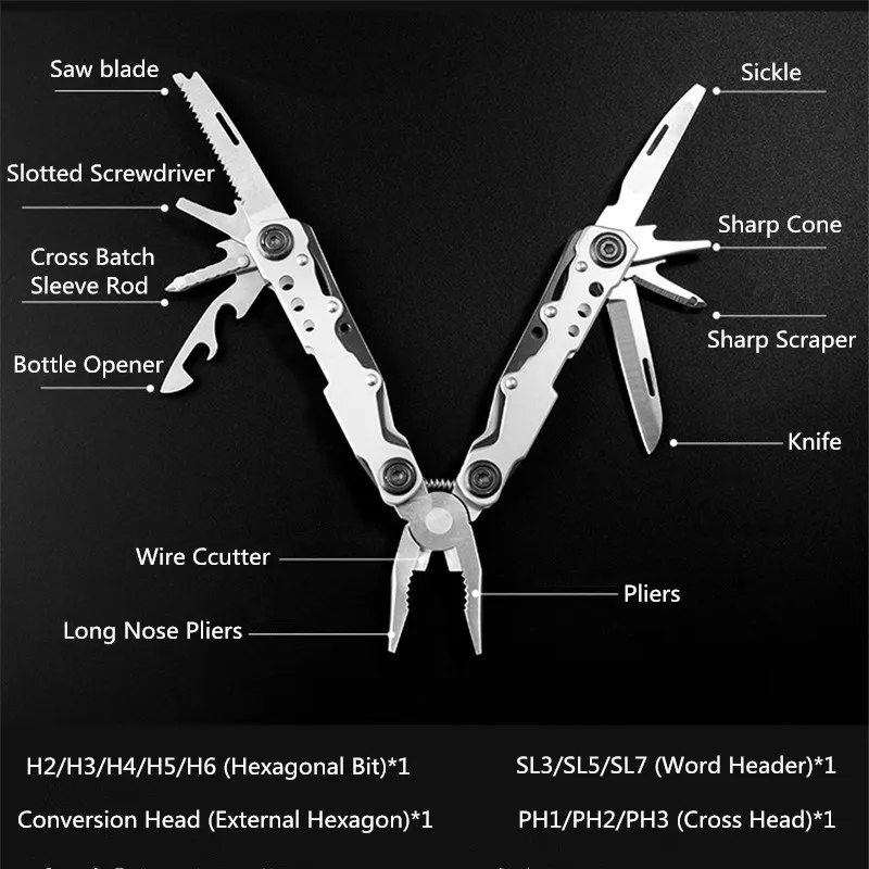 Многофункциональные плоскогубцы для кемпинга походов|Уличные инструменты| |