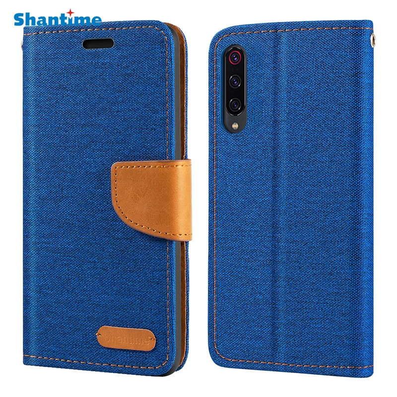 

Чехол-бумажник из кожи Оксфорд для Xiaomi Mi 9 SE с мягкой задней крышкой из ТПУ, Магнитный флип-чехол для Xiaomi Mi 9 SE