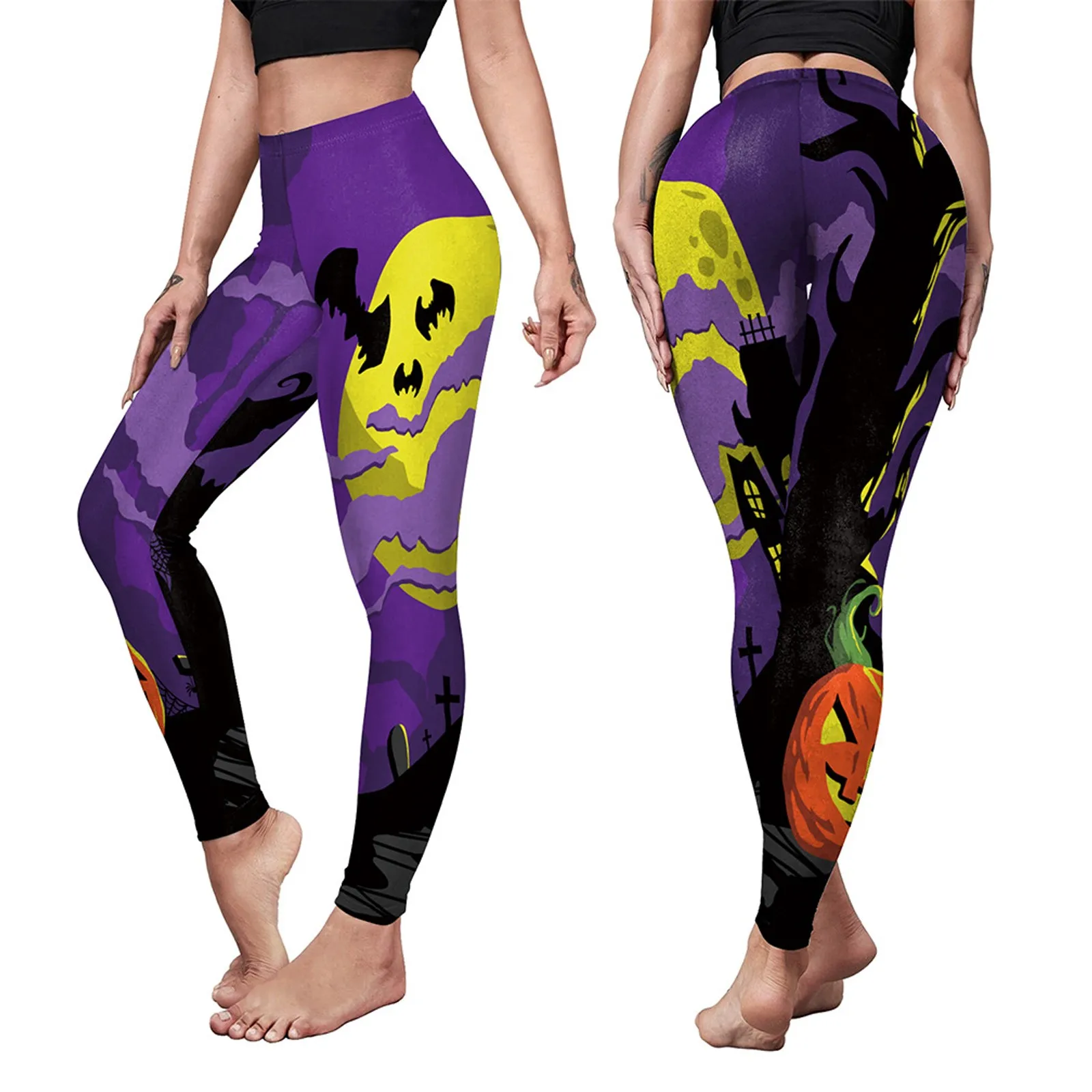 Женские Бесшовные Леггинсы с высокой талией для занятий йогой | Женская одежда