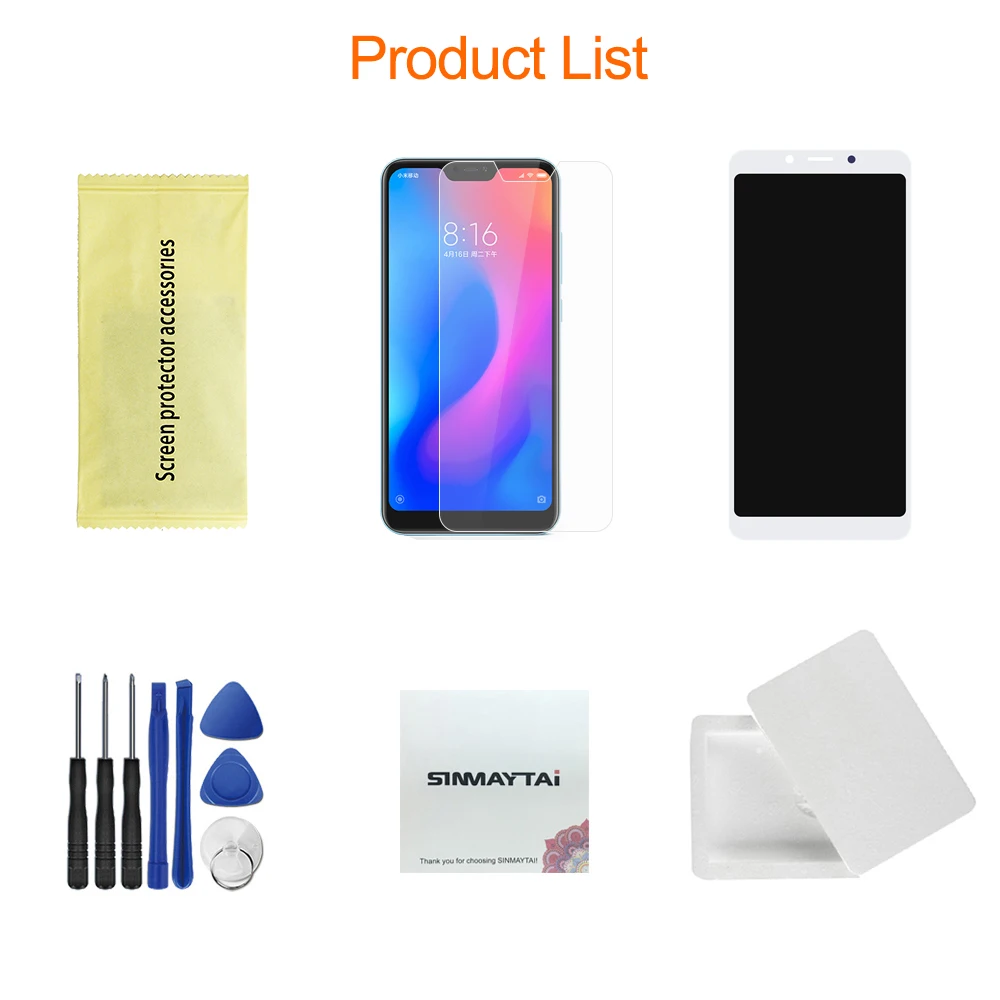 5,4" ЖК-дисплей для Xiaomi Redmi 6+ сенсорная панель дигитайзер для замены дисплея Redmi 6A