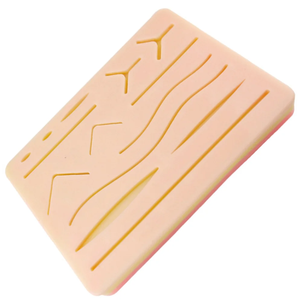 

1pc Silicone Simulation Human Skin Suture Material Training Module for Student