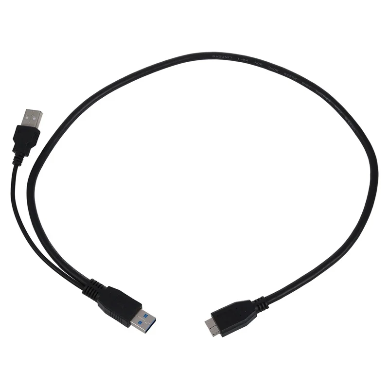 Кабель USB 3 0 Y Cable Micro Type B Male to Standard A Black|Кабели HDMI| |