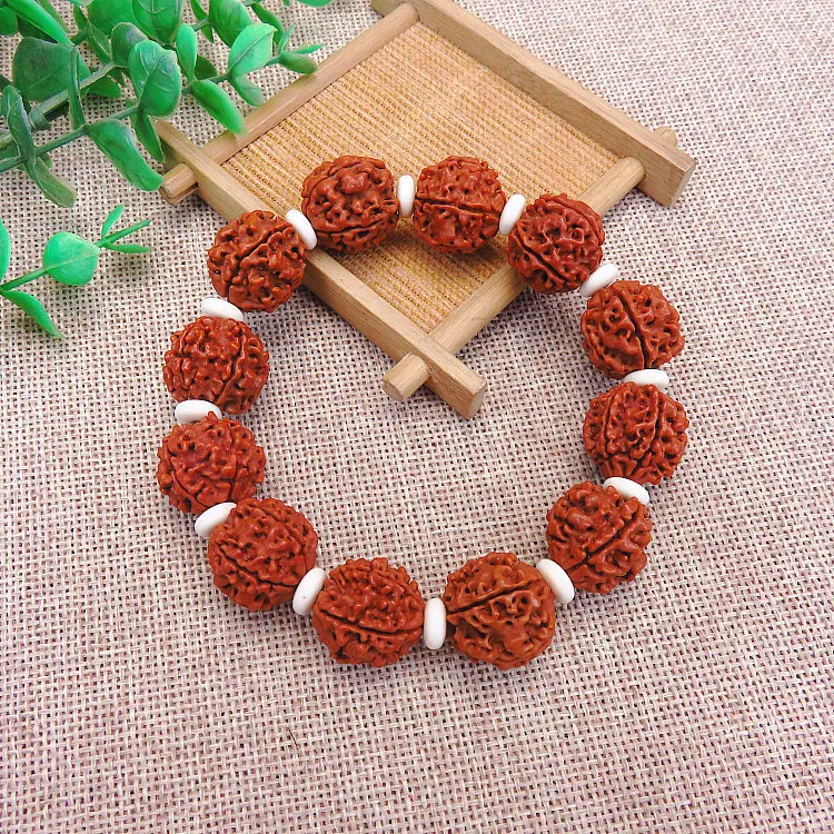 Непальские пять лепестков Rudraksha, ручная струна, натуральные бусины Bodhisattva, ручная струна, креативная Геометрическая канцелярская бижутерия, подарок