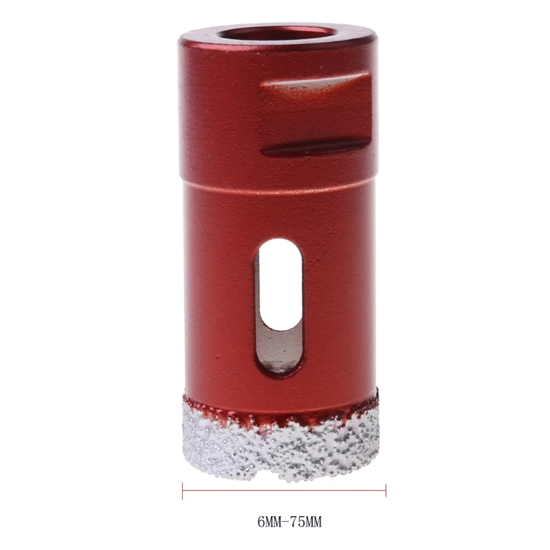 

6-75mm M14 Vacuum Brazed Drill Bit High Hardness Hole Saw Cutter for Marble Tile K9FA