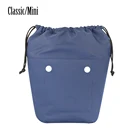 Новое поступление, Большая вместительная внутренняя сумка-вкладыш для большого мини-Obag, Классическая мини-сумка на шнурке, цветная внутренняя ткань из микрофибры для O-bag