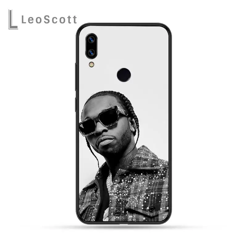 

Rapper Pop Smoke usa boy Phone Case For Xiaomi Redmi Note 4 4x 5 6 7 8 pro S2 PLUS 6A PRO
