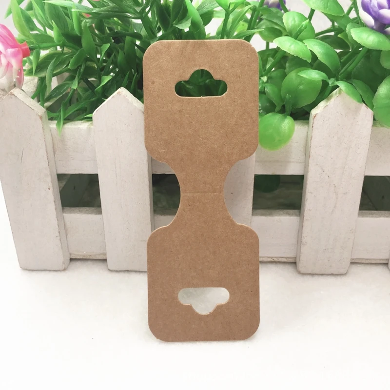 50pcs 9x3.5cm Necklace Display Cards Blank Jewelry Holder For Bracelet Choker Hair Paperboard Packaging Small Business Supplies