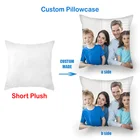 Индивидуальная наволочка Fuwatacchi, короткая плюшевая фотография, индивидуальная наволочка для дивана для домашнего декора