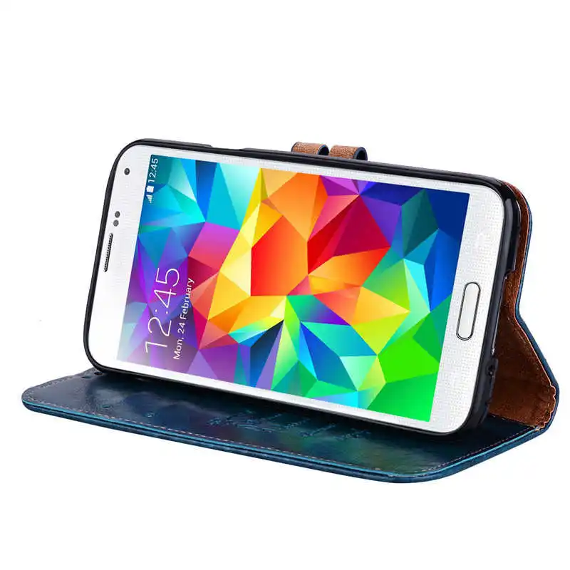 Чехол-кошелек для Samsung S5 Neo чехол из искусственной кожи и силикона телефона Galaxy G903