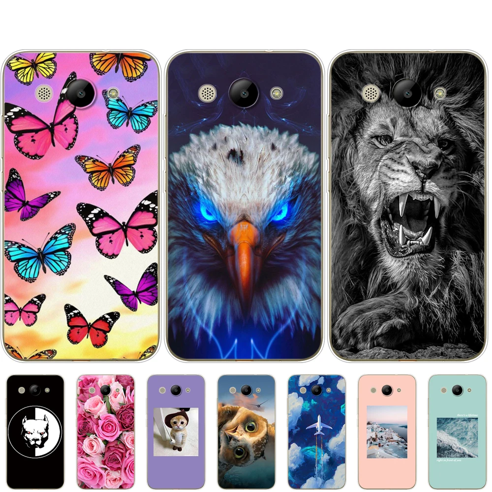 

For Huawei Y3 2017 Cases Soft Silicone Huawei Y3 2017 Transparent phone Back Cover 5.0'' TPU Y 3 2017 Phone Cases