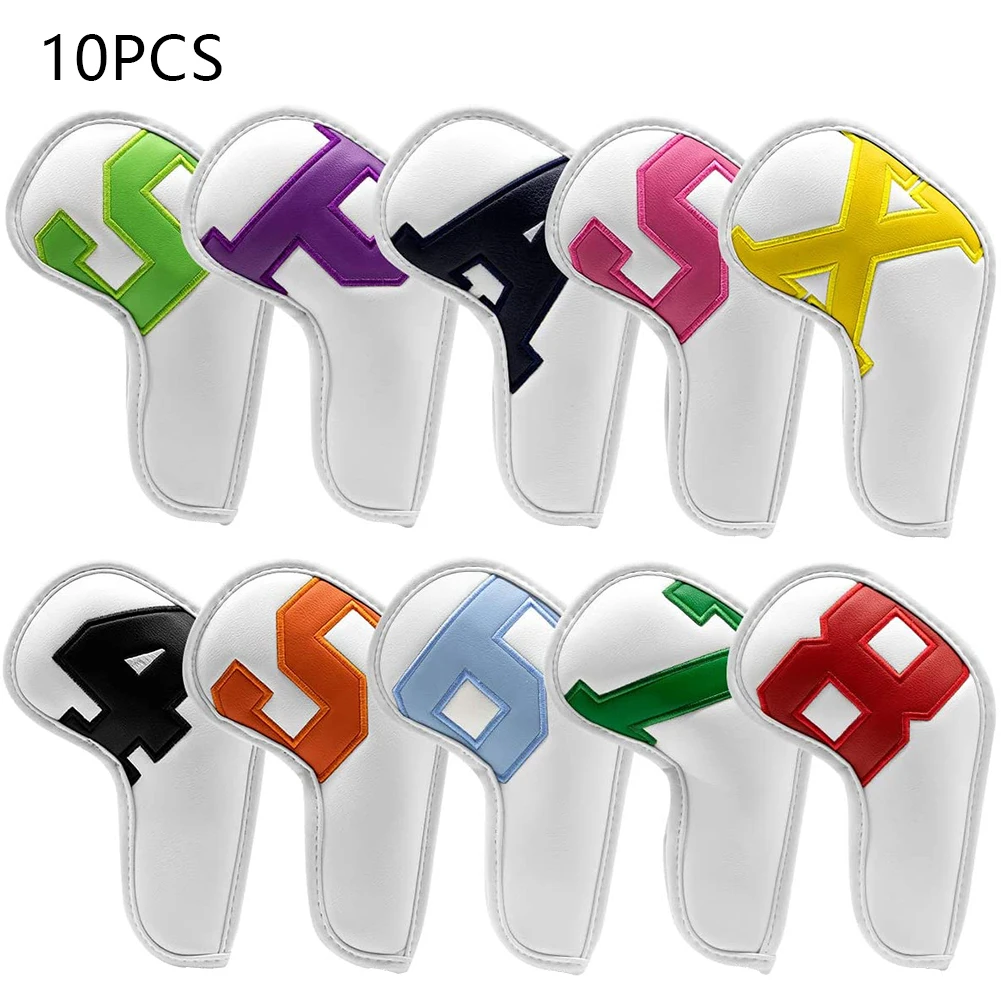 

Long Neck Golf Head Covers Color Digital Golf Iron Head Covers Gradient Color Golf Iron Head Covers Iron Headovers Wedges Covers