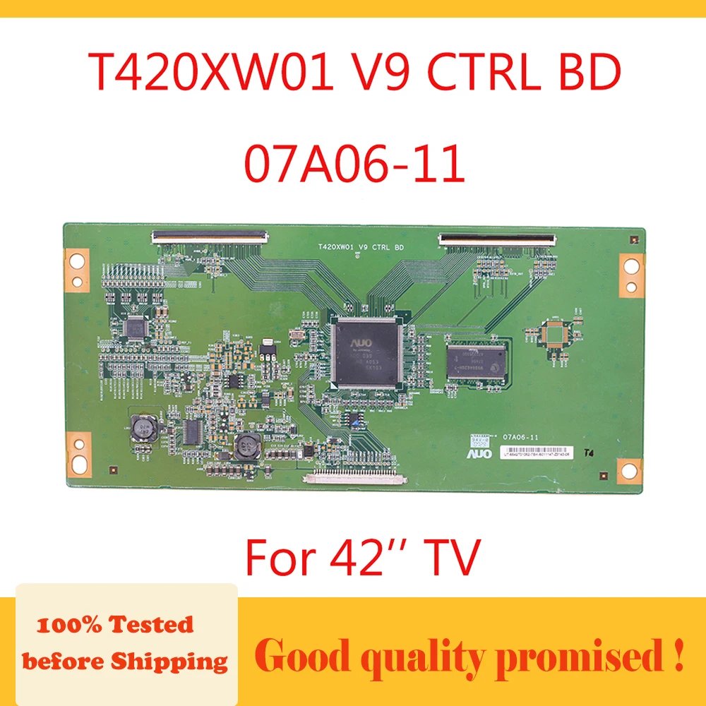 Плата tcon T420XW01 V9 CTRL BD 07A06 11 для 42 ''материнской платы телевизора дюймовая сменная