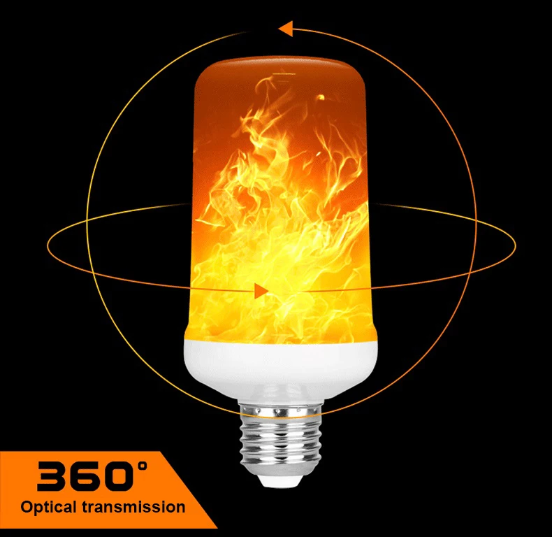 Светодиодный пламени светильник 110VE27 декоративные рождественские 220V Мигающий