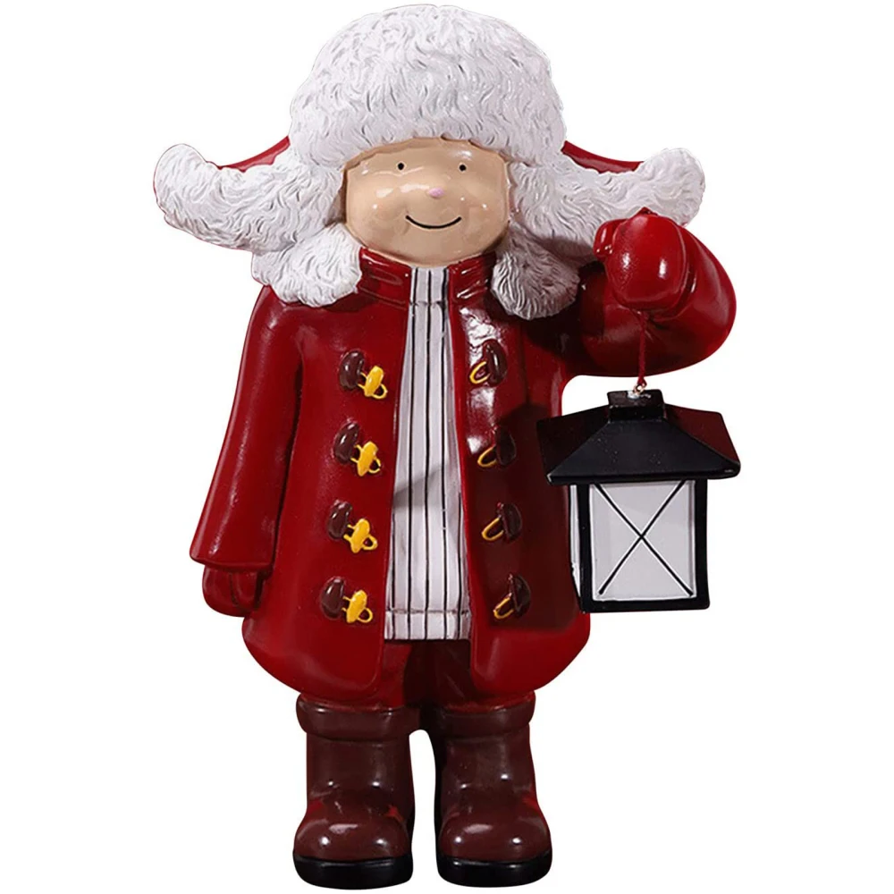 

Рождественское украшение, детский полимерный фонарь, реквизит, украшение, Статуя куклы для сказочного сада, статуэтки, скульптурные украше...