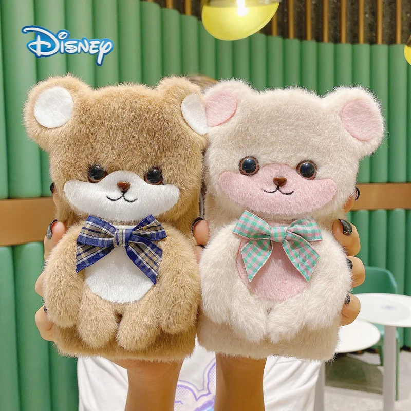 

Disney Cartoon Plush Mobile Phone Case for iPhone 13 12 11 Pro Max XR XS 7 8 Plus Cute Cellphone Anti-Fall Autumn Winter Covers