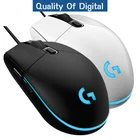 Мышь Logitech G102 Lightsync Проводная игровая, мышь с боковой кнопкой и подсветкой, с антибликовым покрытием, с USB для ноутбука, для дома и офиса, Logitech G102