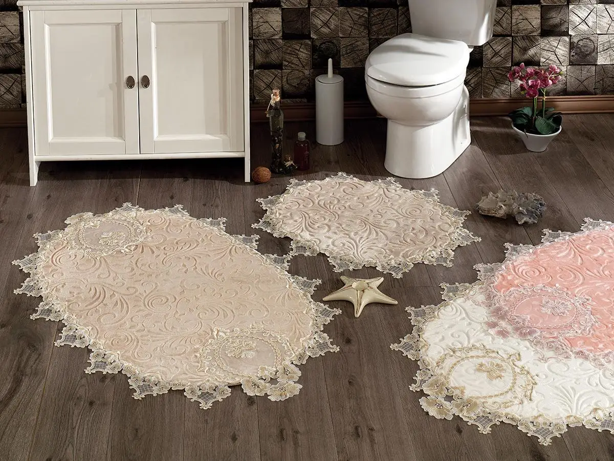 

Rana 2 pcs Bath Mat Set Ecru