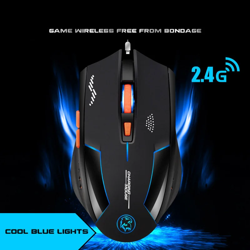 Мышь компьютерная беспроводная 2400DPI встроенная литиевая батарея 2 4 ГГц |