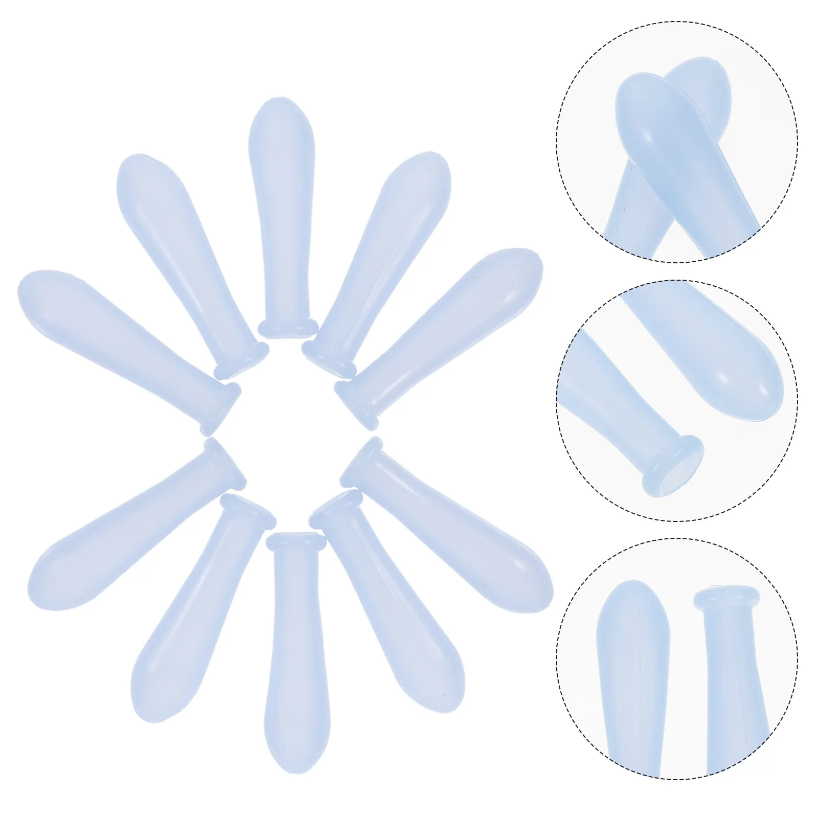 

10pcs Pipettes Silicone Caps Dropper Silicone Caps Graduated Dropper Caps
