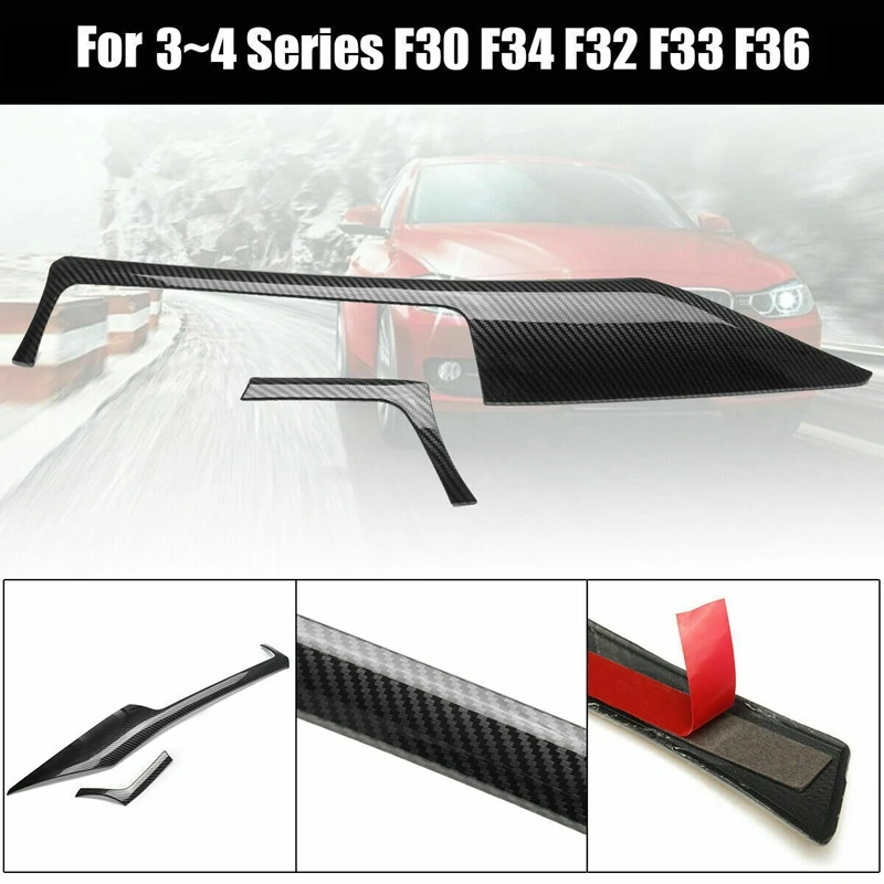 

Carbon Fiber Abs Look Interior Trim Center Control Panel Trim For-Bmw F30 F34 F32 F33 F36 2013-2019