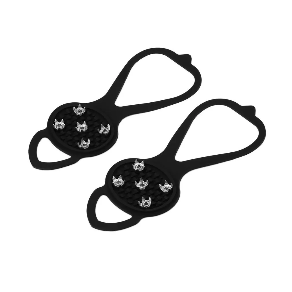 

1pair Hot Newest Walking Cleat Ice Gripper Anti Slip Ice Snow Walking Shoe Grip Camping Climb Ice Crampon Ice free shippng
