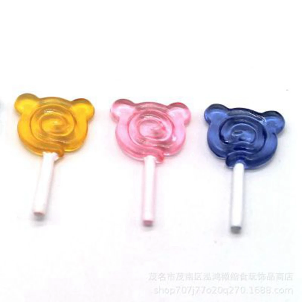 

5 Pcs 1:12 Miniature Lollipop Food Dessert Sugar Mini Candy for Doll House Kitchen Furniture Toys Dollhouse Accessories Kid Gift