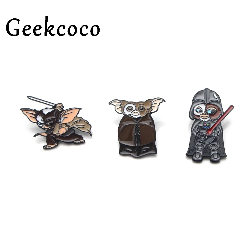 Gremlins Gizmo из цинкового сплава с героями мультфильмов в стиле панк забавные булавки