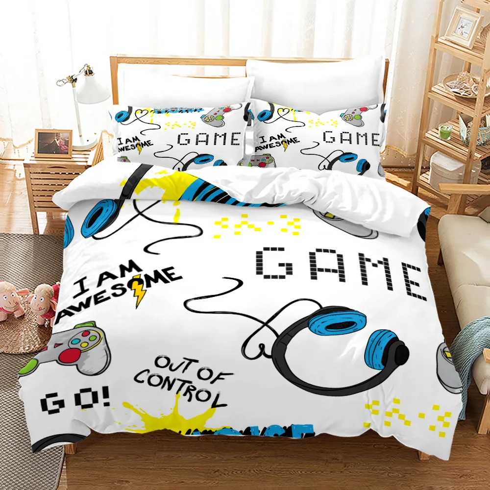 

Gamer Playstation 3D Print Bedding Set Twin Full Queen King Size Duvet Cover Set Linen Home Textile Quilt