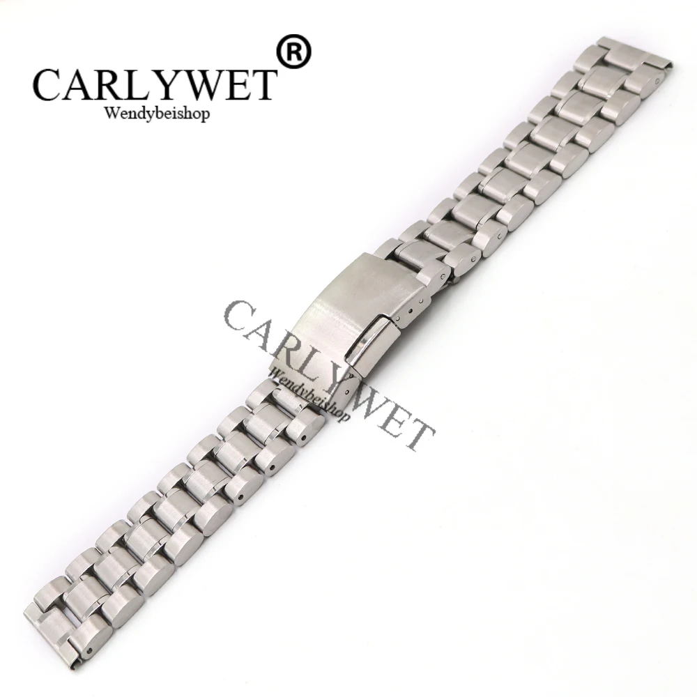 CARLYWET 14 16 18 19 20 22 24 26 28 мм серебристые черные двухцветные наручные часы цвета