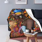 Одеяло в этническом стиле для женщин, роскошное, уютное, теплое, шерпа, плед для женщин, мягкое Флисовое одеяло для взрослых