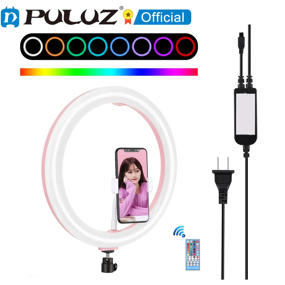 Кольцевой светильник для селфи PULUZ 12 дюймов светодиодный фотосъемки кольцевой с