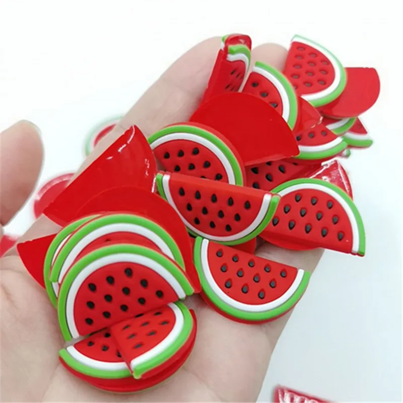 

5/15pc oft glue Flat Back Fruits Resin Watermelon Cute Resins DIY Jewelry Hair Bows Clips Accessories Resin Cabochons Decoration