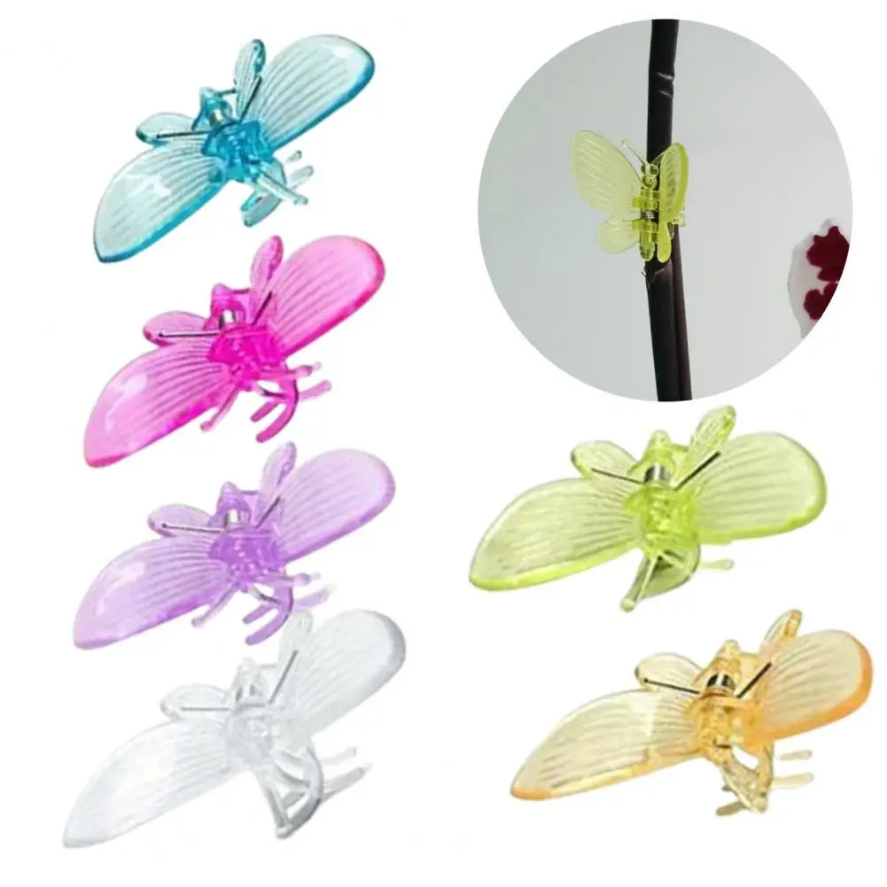 

30Pcs Plant Clip Reusable Saving Space Plastic Attractive Butterfly Vegetable Vine Support Clip for Garden