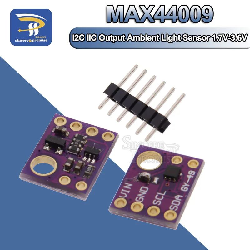 Φ MAX44009 модуль датчика окружасветильник для Arduino с 4 контактным разъемом I2C IIC