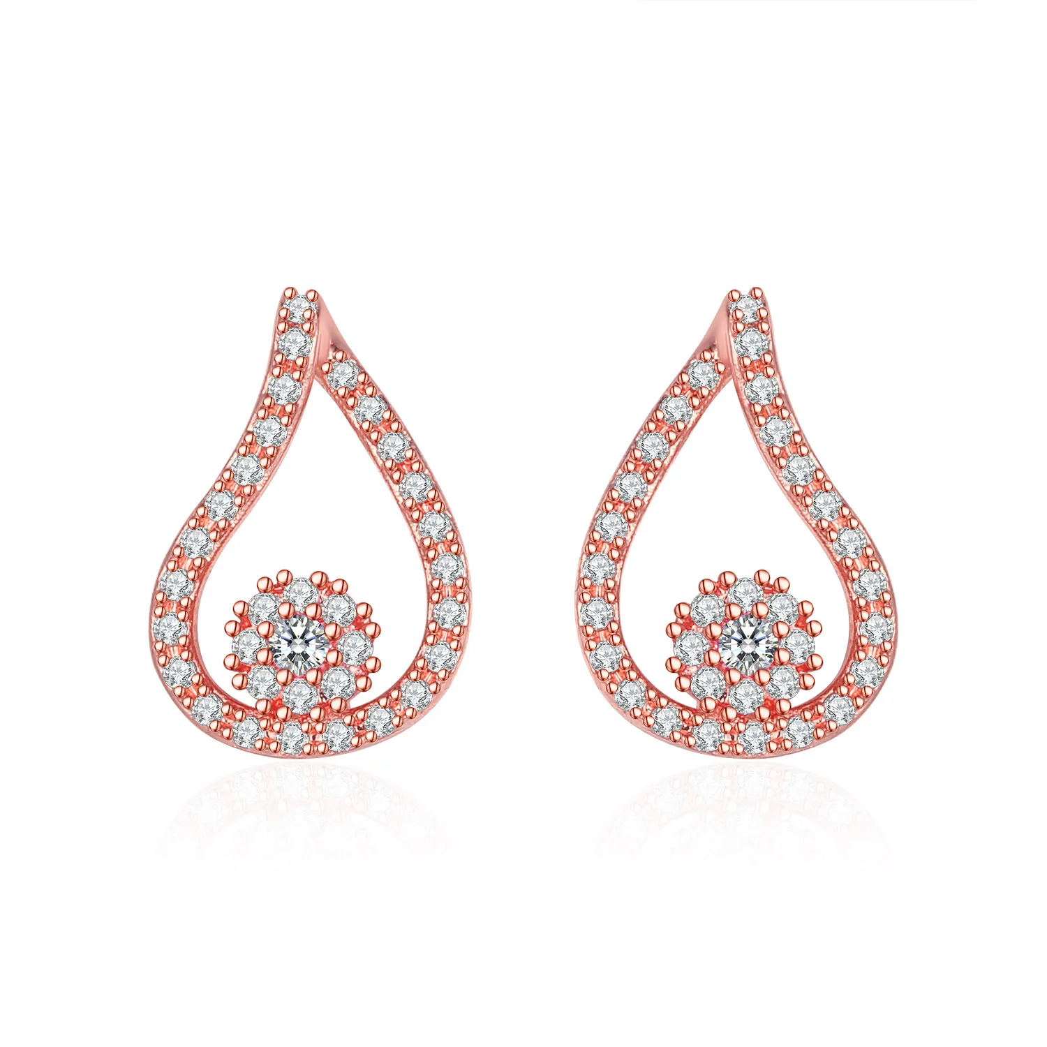 

Drop-Shaped Stone Inlaid Shiny Earrings Female 2021 Summer Banquet Ball Elegant Free Shipping Fashion Elegant And Generous