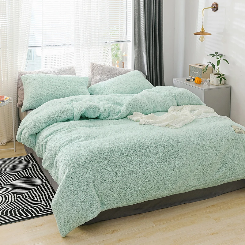 Домашний текстиль пододеяльник 1 шт. чехол для подушки 2 зимние комплекты