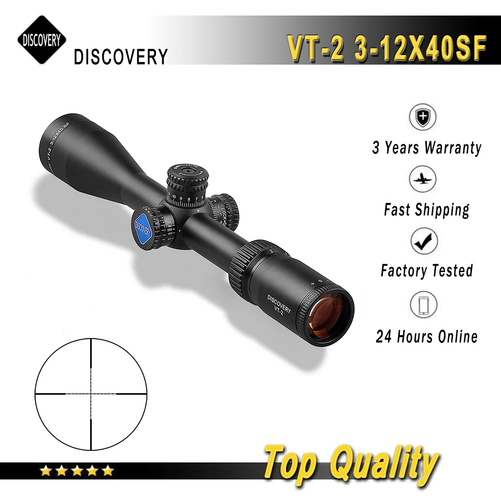 Тактический прицел для винтовки с боковым фокусным расстоянием 3-12x40SF | Спорт и