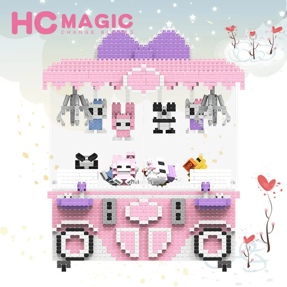 

HC MAGIC 1013 Diamond Blocks Fun Catch Doll Grapple Model Building Blocks Gift Princess Building Blocks Toys Children for Girl