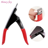 honey joy professional edge nail art manicure acrylic uv gel false tips clipper cutter false nails shear tips trimmer pink red