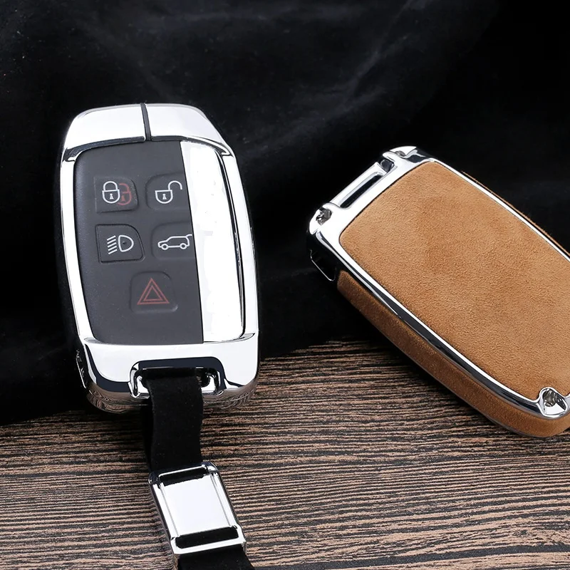 

2019 Zinc alloy Car Key Case Cover For Land Rover A9 Range Rover Sport Evoque Freelander 2 Jaguar XE XJ XJL XF C-X16 V12 key bag